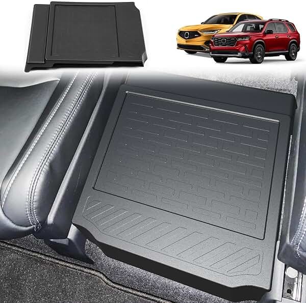 Removable Middle Seat Floor Cover for 2023-2025 2026 Honda Pilot Removable 2nd Row Middle Seat Elite/Touring/Black Edition/EX-L 8 Passenger and 7 Passager 2022-2025 2026 Acura MDX Accessories - Product Image