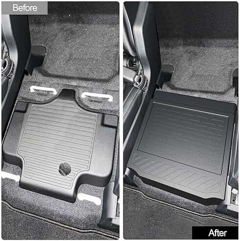 Removable Middle Seat Floor Cover for 2023-2025 2026 Honda Pilot Removable 2nd Row Middle Seat Elite/Touring/Black Edition/EX-L 8 Passenger and 7 Passager 2022-2025 2026 Acura MDX Accessories - Image 2