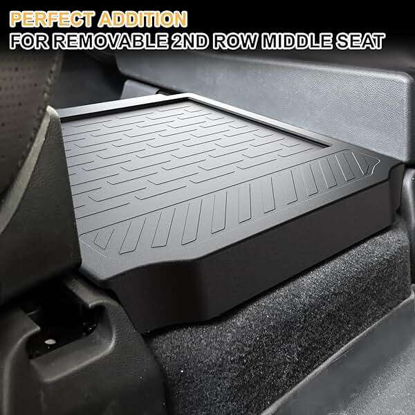 Removable Middle Seat Floor Cover for 2023-2025 2026 Honda Pilot Removable 2nd Row Middle Seat Elite/Touring/Black Edition/EX-L 8 Passenger and 7 Passager 2022-2025 2026 Acura MDX Accessories - Image 4
