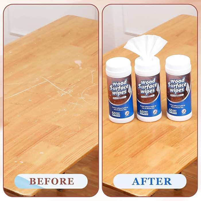 Threlaco 3 Pack 180 Count Wood Surfaces Wipes Wood Cleaner and Polish Wipes Furniture Floor Wet Cabinet Cleaner for Kitchen Bathroom Furniture Floors Cabinet Cleaning - Image 5