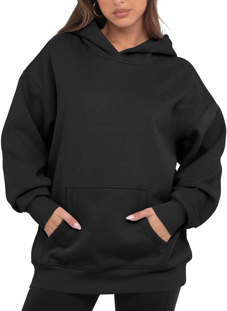 VIUTIL Womens Oversized Hoodies Fleece Loose Hooded Sweatshirt Fall Winter Outfits 2026 Trendy Clothes - Product Image