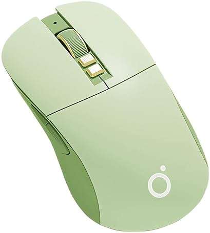 TISHLED Wireless Gaming Mouse Tri-Mode 2.4GHz/Bluetooth 5.0/Wired USB-C 5-Level DPI Rechargeable Ergonomic Silent Optical Mice for iMac/MacBook/Computer/Laptop, Matcha Green - Image 1
