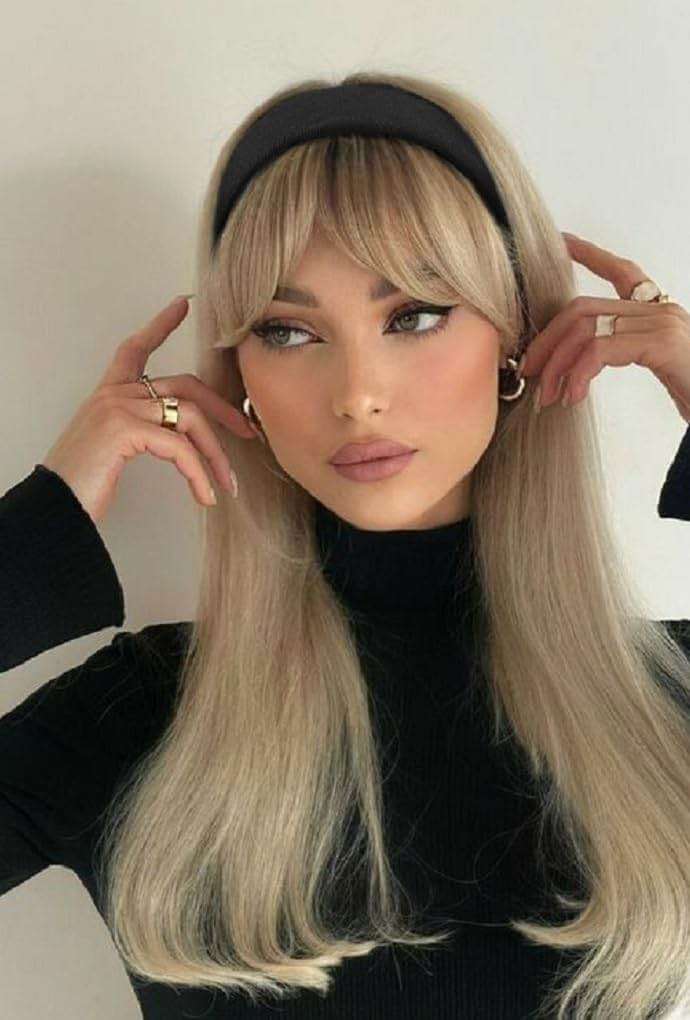 Huachi Headbands for Women Non Slip Trendy Headbands for Women’s Hair 1 inch Wide Cute Headband for Girls, Fall Head Bands Elastic Hair Bands for Womens Fashion Accessories for Women 4PCS - Image 5