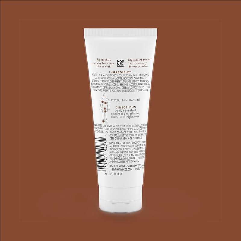 Native Whole Body Deodorant Cream Contains Naturally Derived Ingredients, Deodorant for Women & Men | 72 Hour Odor Protection, Aluminum Free with Coconut Oil and Shea Butter | Coconut & Vanilla - Image 2
