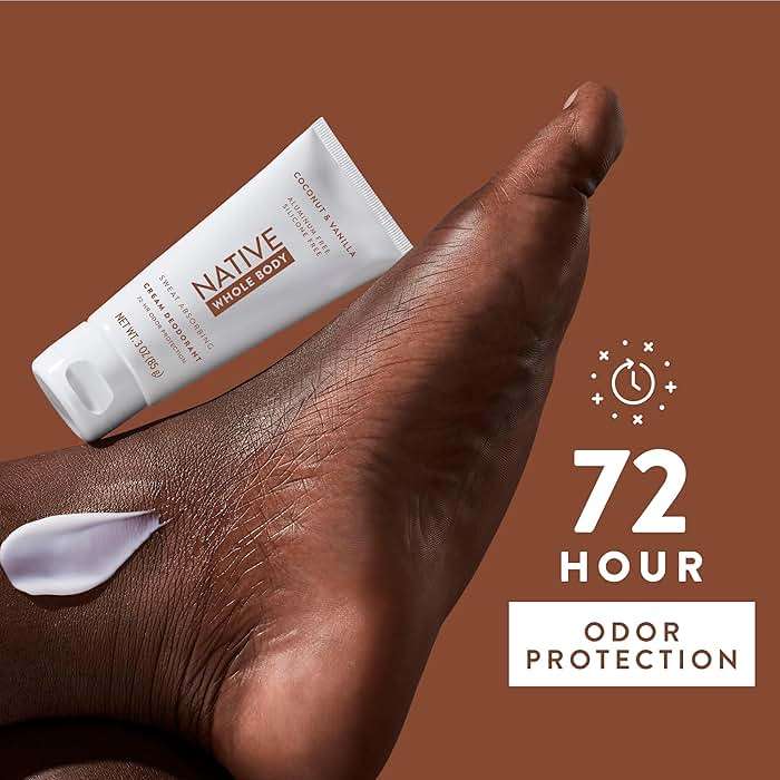 Native Whole Body Deodorant Cream Contains Naturally Derived Ingredients, Deodorant for Women & Men | 72 Hour Odor Protection, Aluminum Free with Coconut Oil and Shea Butter | Coconut & Vanilla - Image 5