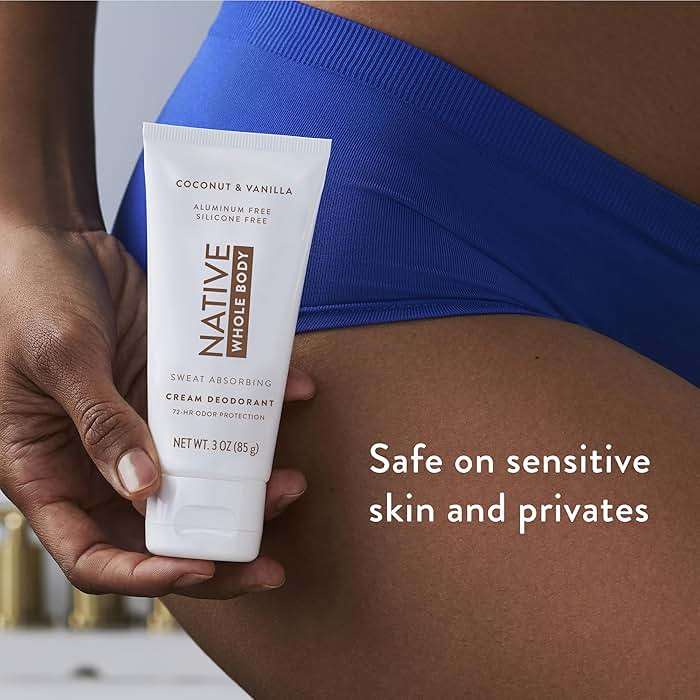Native Whole Body Deodorant Cream Contains Naturally Derived Ingredients, Deodorant for Women & Men | 72 Hour Odor Protection, Aluminum Free with Coconut Oil and Shea Butter | Coconut & Vanilla - Image 6
