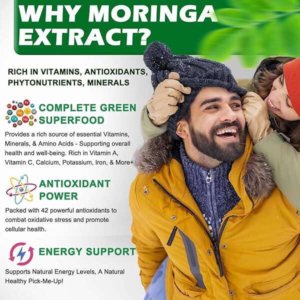 Organic Moringa Liquid Drops for Energy,Metabolism Immune Support,Moringa Leaf Extract 6X Absorption Than Powder Capsule Gummies,Green Superfood Supplement for Women Men - Image 3