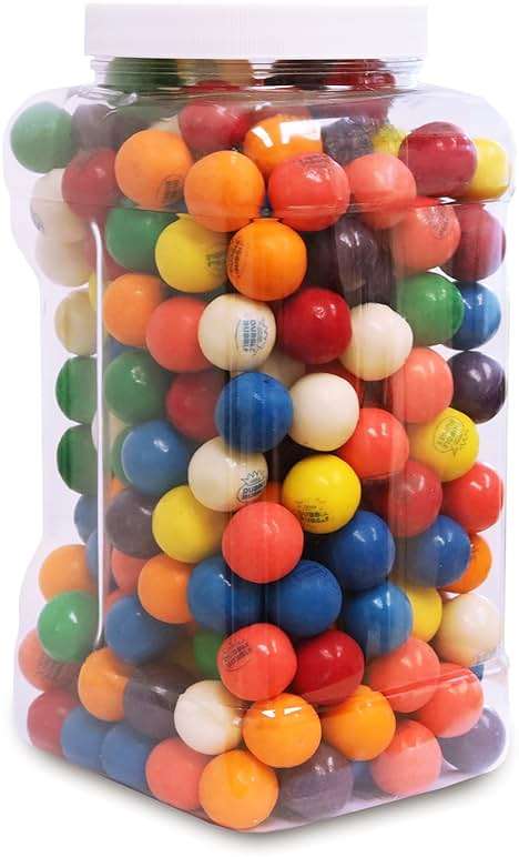 Sarah's Candy Factory 4.5 Lbs in Jar - Assorted 1 Inch Gumballs in Jar - 24 mm - Image 1