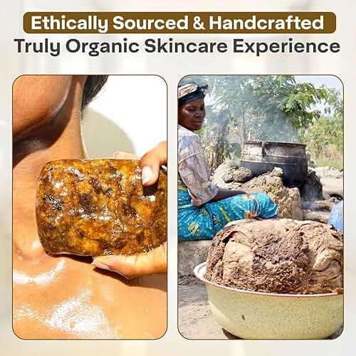 Suplox African Black Soap Bar – African Soap for oily Skin, Ghana Black Face & Body Wash | Face and Body moisturizing cleanser 1 Count. - Image 6
