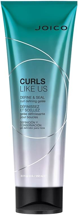 Joico Curls Like Us Define & Seal Curl Defining Gelee | For Curly Hair | Reduce Frizz | Medium Hold | Heat Protection up to 450°F | With Moringa Seed & Algae Oil | 8.5 Fl Oz - Product Image