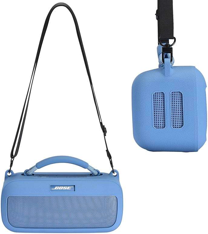 Bose SoundLink Max Silicone Case Cover - Portable Speaker Case for Mountaineering, Hiking, Outdoor Travel & Carrying - Compatible with Bose Speaker - Blue - Image 6