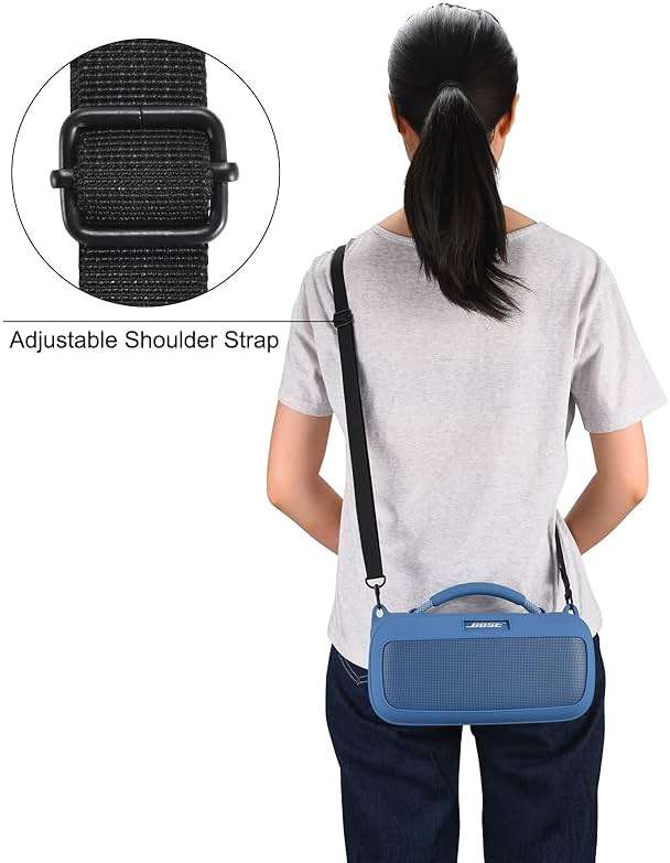 Bose SoundLink Max Silicone Case Cover - Portable Speaker Case for Mountaineering, Hiking, Outdoor Travel & Carrying - Compatible with Bose Speaker - Blue - Image 8