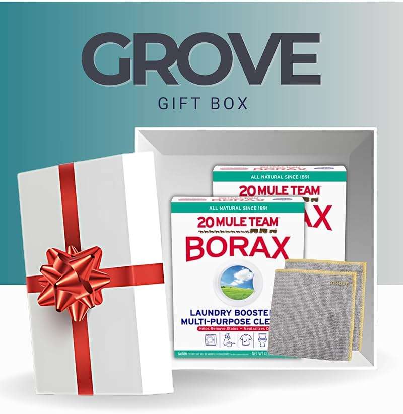 20 Mule Team Borax Detergent Booster and Household Cleaner Powder 4 lb Bundle with Microfiber Cloth - Boosts Detergent Power -Controls Odors - Softens Water - All-Natural Cleaning - (4 Items) - Image 7