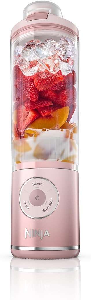 Ninja Blast Max, Portable Blender + Twist & Go, Personal Smoothie, Blend, Ice Crush, 3 Programs, Cordless, 22 oz removable Vessel, Dishwasher Safe, Leakproof, Pink, BC251PK - Image 4