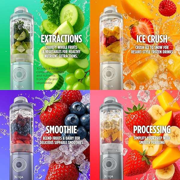 Ninja Blast Max, Portable Blender + Twist & Go, Personal Smoothie, Blend, Ice Crush, 3 Programs, Cordless, 22 oz removable Vessel, Dishwasher Safe, Leakproof, Pink, BC251PK - Image 7