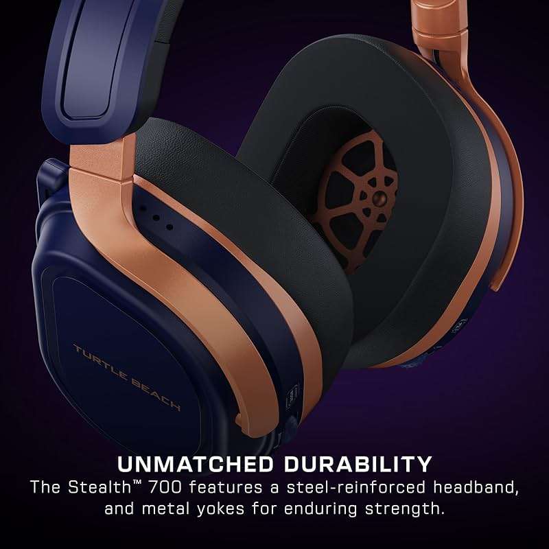 Turtle Beach Stealth 700 Gen 3 Wireless Multiplatform Amplified Gaming Headset for Xbox Series X|S, Xbox One, PC, PS5, Mobile – 60mm Drivers, AI Noise-Cancelling Mic, Bluetooth, 80-Hr Battery – Cobalt - Image 8
