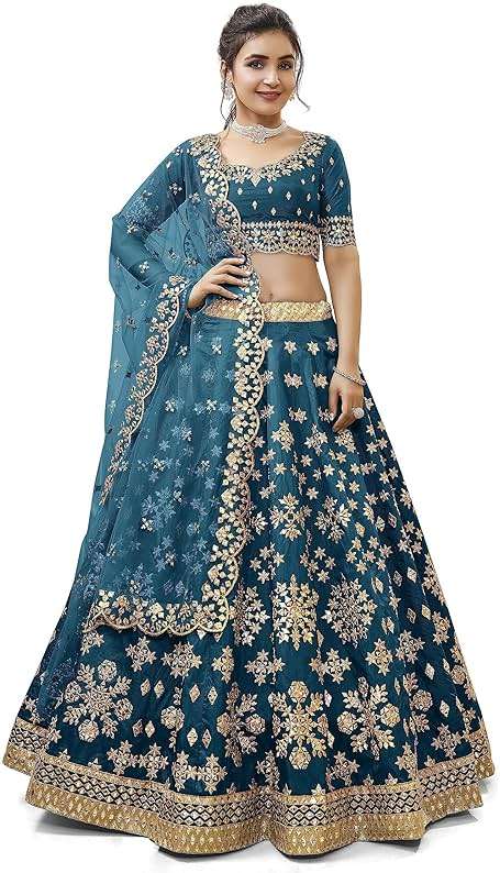 QLUVA Indian Bridal Lehenga Chaniya Choli for Women Readymade Navratri Wedding Partywear ready to wear. - Image 1