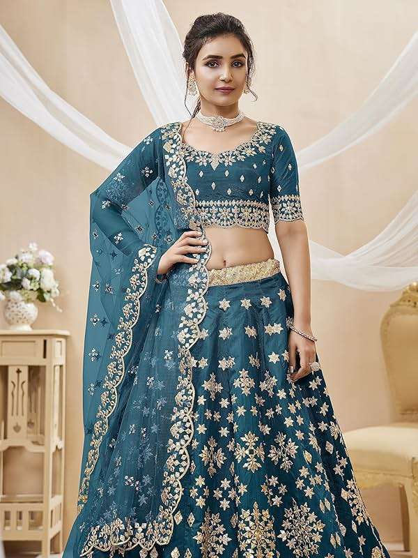 QLUVA Indian Bridal Lehenga Chaniya Choli for Women Readymade Navratri Wedding Partywear ready to wear. - Image 4