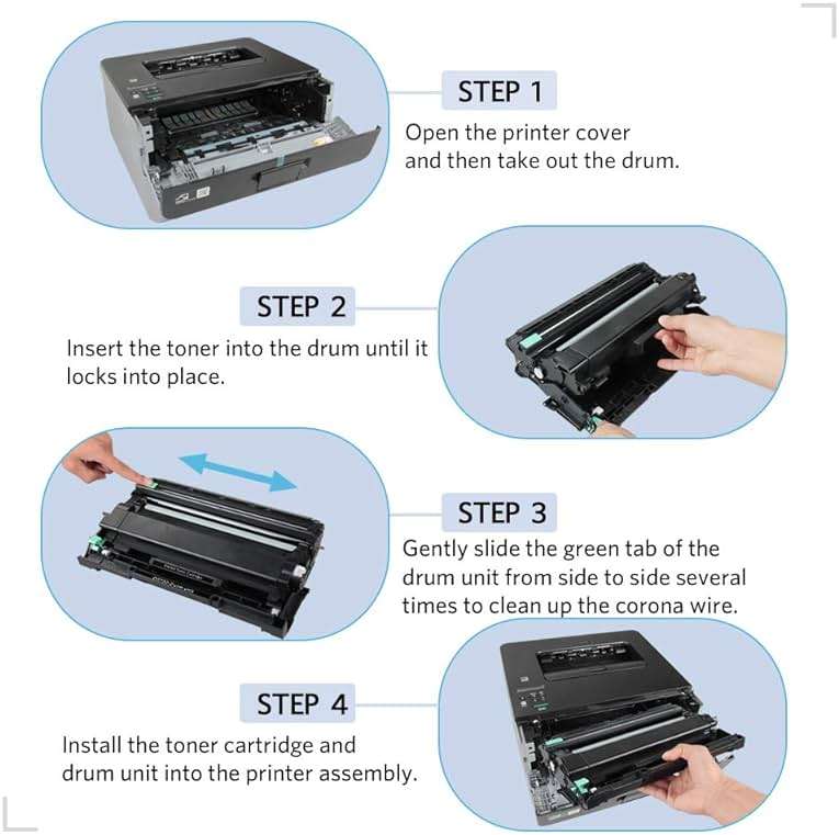 MxVol DR730 Drum Compatible Replacement for Brother DR730 DR-730 Drum Unit for Brother Printer HL-L2325DW HL-L2350DW HL-L2390DW HL-L2395DW MFC-L2710DW L2717DW MFC-L2750DW 2-Pack Drum (NO-Tone) - Image 4