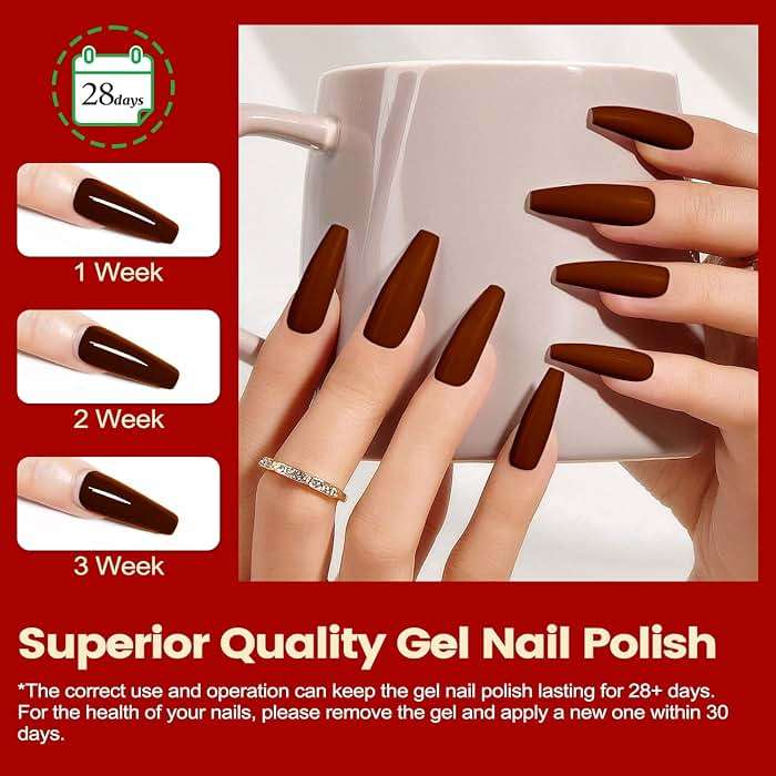 Lavender Violets 73 Pcs Gel Nail Polish Kit with U V Light, 45 Colors with Nail Primer,Builder Base,Matte & Glossy Top Coat Soak Off Manicure Tools Gifts for Women LA06 - Image 9