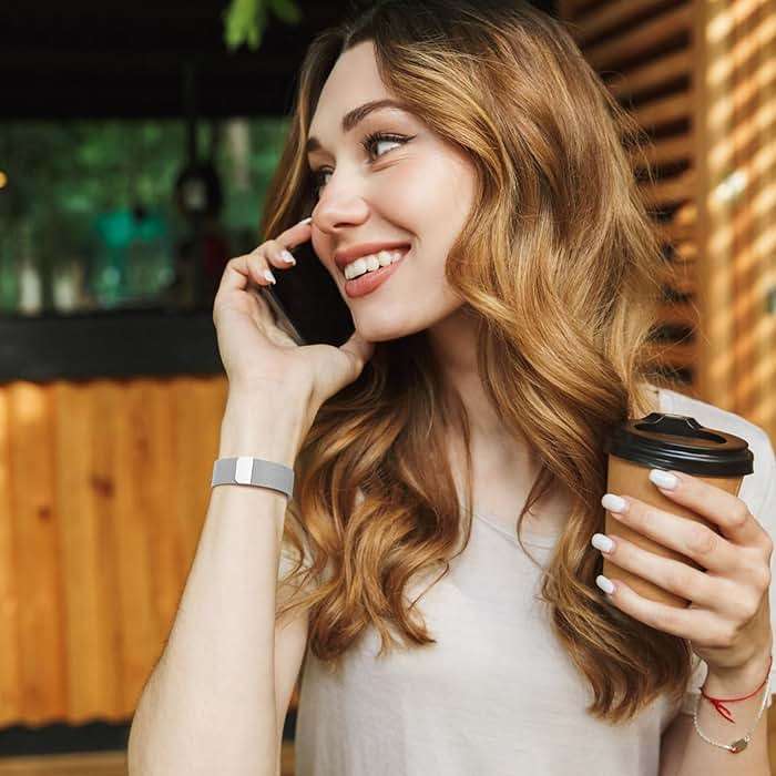 JKD No Gap One Click Metal Band Compatible with Samsung Galaxy Watch 7 6 5 4 FE 40mm 44mm, Galaxy Watch 6 4 Classic 47mm 43mm 42mm 46mm/Watch 5 Pro 45mm, 20mm Stainless Steel Mesh Wristband Women Men - Image 8