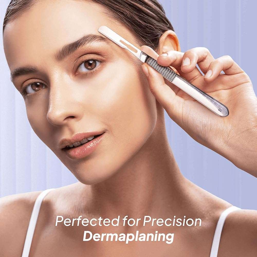 MyMed #14R Blades Dermaplaning Scalpels with Dermaplane Handle - Pack of 15 Dermaplane Razor for Women Face + Dermaplane Handle #3, Dermaplaning Tool for Face - Image 2