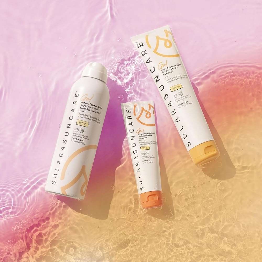Solara Suncare - Go! Mineral Defense SPORT Superfruit Body Sunscreen, SPF 50 | EWG Verified, Vegan, Cruelty-Free, Reef-Friendly | Unscented, Sensitive Skin Safe, Water-Resistant (5 fl oz | 147 ml) - Image 6
