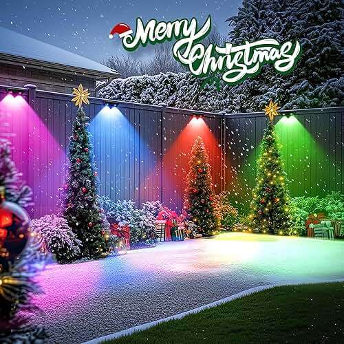 SOLPEX Solar Fence Lights Outdoor, 9 Fixed Colors & Color Changing Fence Solar Lights Outdoor Waterproof IP65, LED Deck Lighting for Halloween Backyard Wall Step Patio Railing Pool Porch (8 Pack) - Image 2