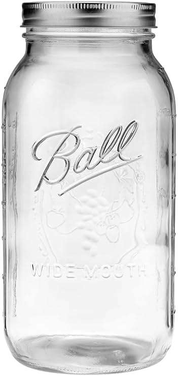 Ball - 64oz Wide Mouth Jars with Lids & Bands 6 Pack Jars | Half Gallon Large Glass Mason Jar for Food Storage with airtight Lid, 0.5 Gallon Glass Jar with Lid and Bands, Set of 6 - Image 3