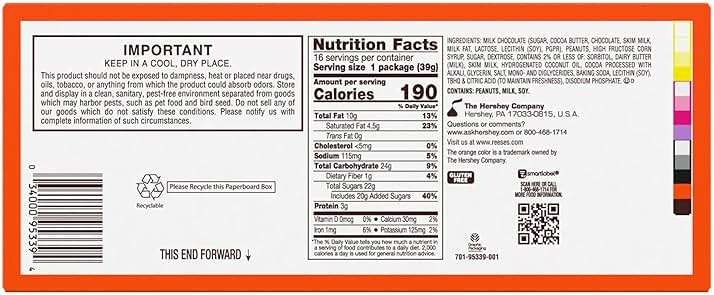 REESE'S Big Cup Chocolate Lava Milk Chocolate Peanut Butter Cups, Candy Packs, 1.4 oz (16 Count) - Image 2