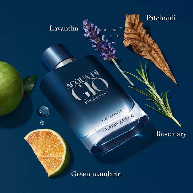 Armani Beauty - Acqua di Giò Profondo - Eau de Parfum - Cologne for Men - Fresh & Aromatic Men’s Fragrance - Mandarin, Lavender, Cedarwood Notes - Image 2