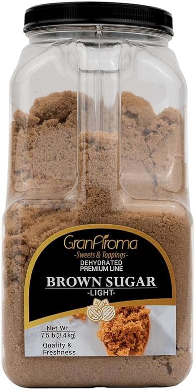 GranAroma Light Brown Sugar, Baking & Desserts, Cane Molasses, Pantry Staple (7.5 Pound) - Image 1