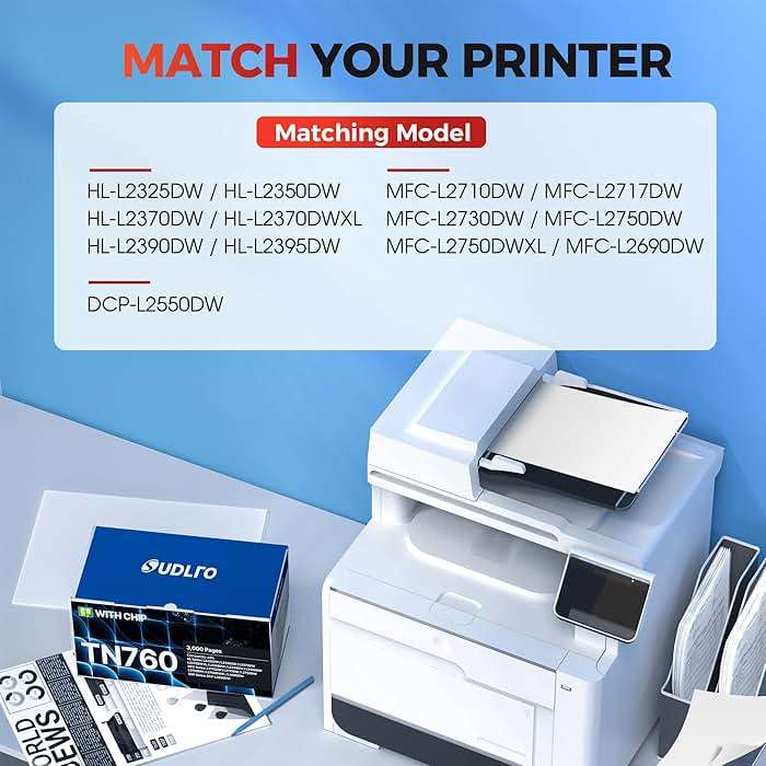 TN-760 - TN760 Toner for Brother Printer - Replacement for Brother TN760 TN-760 TN730 TN-730 Toner Compatible with MFC-L2750DW HL-L2370DW MFC-L2710DW HL-L2350DW HL-L2390DW DCP-L2550DW Printer(4 Black) - Image 3