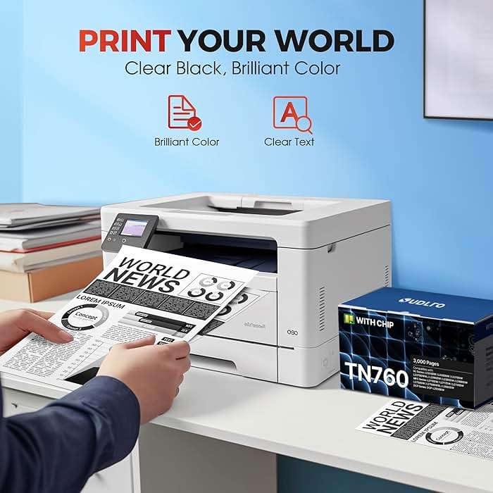 TN-760 - TN760 Toner for Brother Printer - Replacement for Brother TN760 TN-760 TN730 TN-730 Toner Compatible with MFC-L2750DW HL-L2370DW MFC-L2710DW HL-L2350DW HL-L2390DW DCP-L2550DW Printer(4 Black) - Image 6