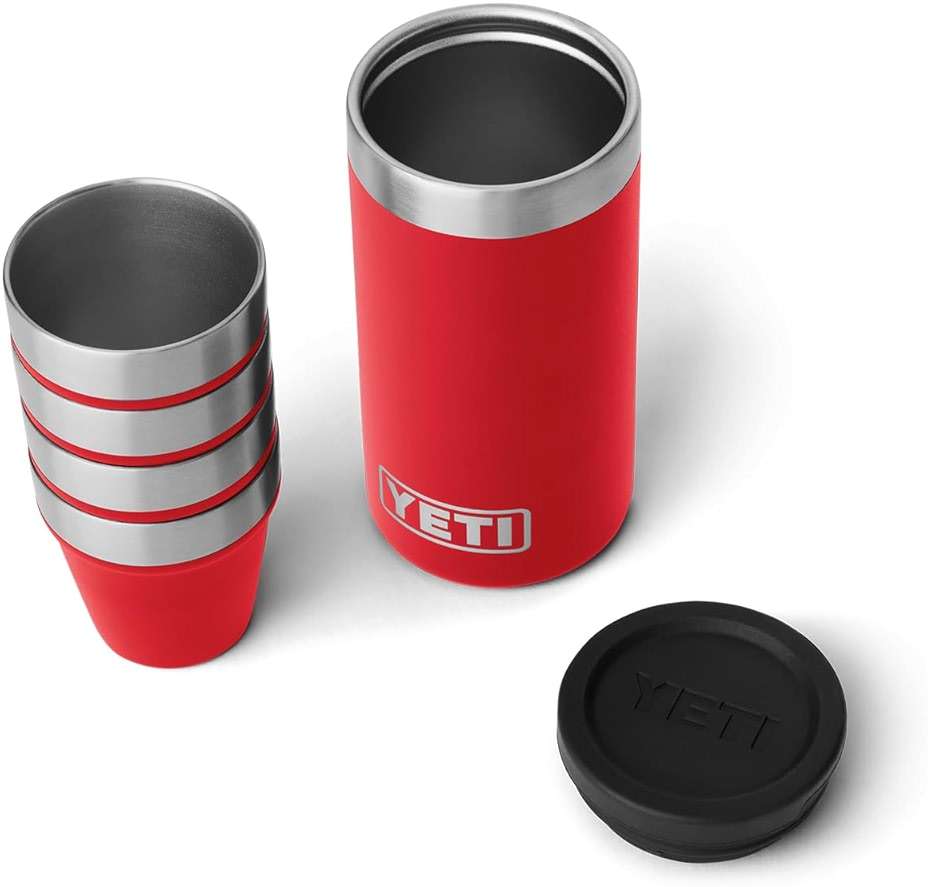 YETI Shot Glasses with Carrying Case, Set of 4 - Image 1