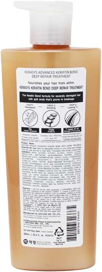 Kerasys Advanced Keratin Bond Treatment 20.2 fl oz / 600 ml (Deep Repair) - Image 2