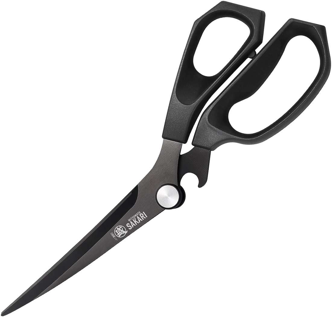 MITSUMOTO SAKARI Japanese Kitchen Shears, Cooking Scissors Titanium Plated for Meat Vegetable Herb - Image 1