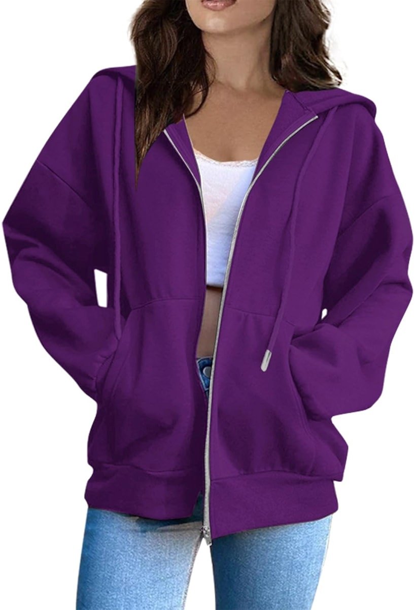 EKIYVO Zip Up Hoodies for Women 2026 Spring Soft Sweatshirts Casual Jackets - Product Image