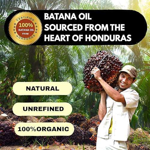 Allure Works 100% Unrefined Raw Batana Oil for Hair Growth Dr. Sebi, Organic from Honduras - Botana Oil Promotes Hair Growth, Thickness, and Prevents Hair Loss, Suitable for Men and Women. 4.05 oz - Image 2