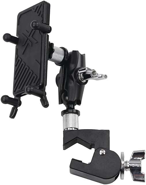 Gibraltar SC-DASCM Dual Adjust Smartphone Surface Holder, Designed to Mount to a Table or Stand, Drum Accessories Hardware and Parts - Image 1
