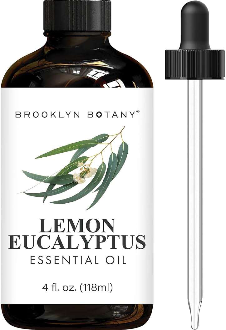 Brooklyn Botany Lemon Eucalyptus Essential Oil - Huge 4 Fl Oz - 100% Pure and Natural - Premium Grade with Dropper - for Aromatherapy and Diffuser - Image 1