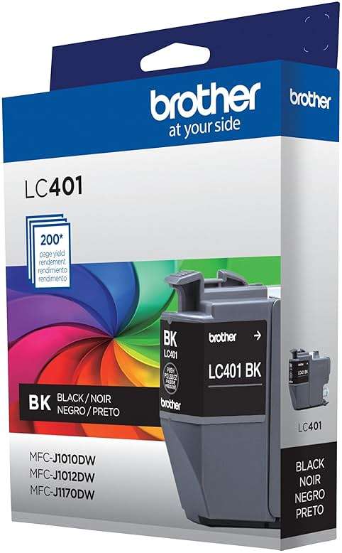 Brother Ink Cartridge, Black, LC401BK, Standard Yield | Pack of 2 - Image 7