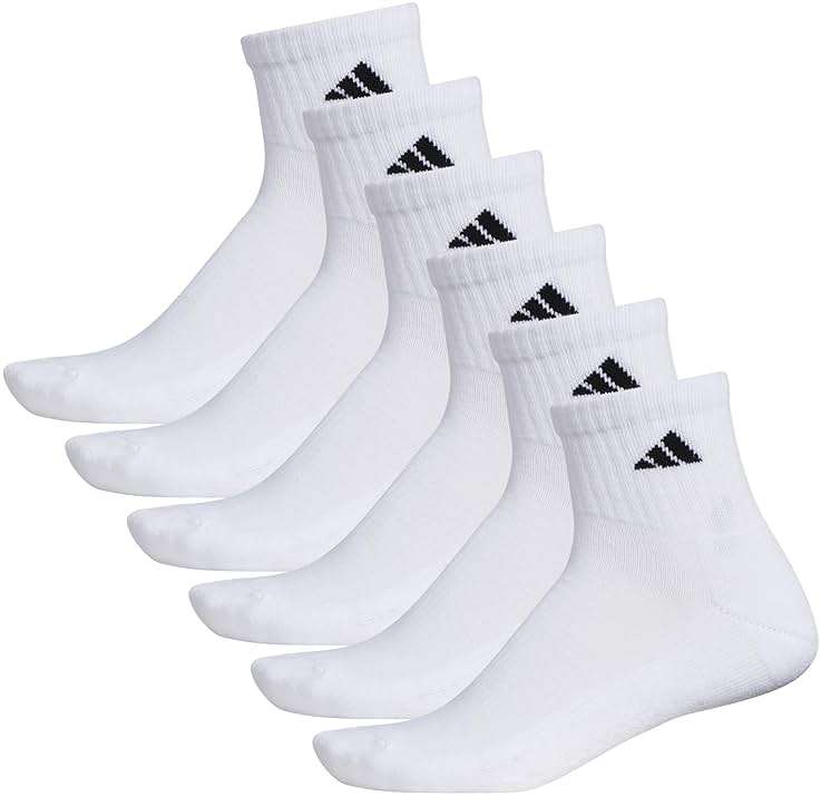 adidas Men's Athletic Cushioned 6-Pack Quarter - Image 7