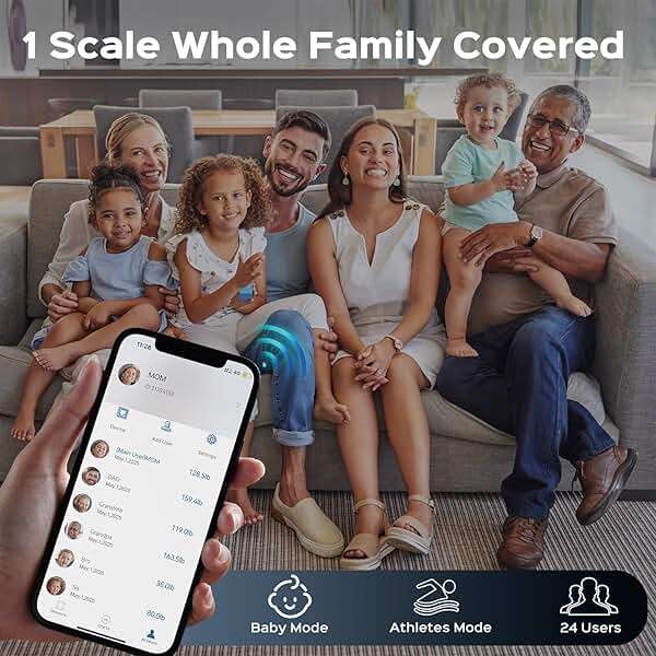 Lepulse Smart Weight Scale with BMI Body Fat Muscle Mass, Updated X-Shaped Electrode Scale for Body Weight and Fat Percentage, 13 Body Composition Scale Large Display, Digital Bathroom Scale with App - Image 8