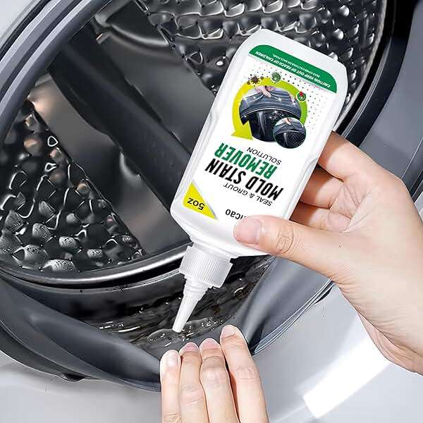 Stain Remover Gel Cleaner, Home Stain Remover Cleaner for Front Loader Washing Machine Black Stain Removal Multi-Surface Stain Cleaning Gel for Bathroom Seals, Grout, Shower & Tile,Caulk,Tub - Image 1