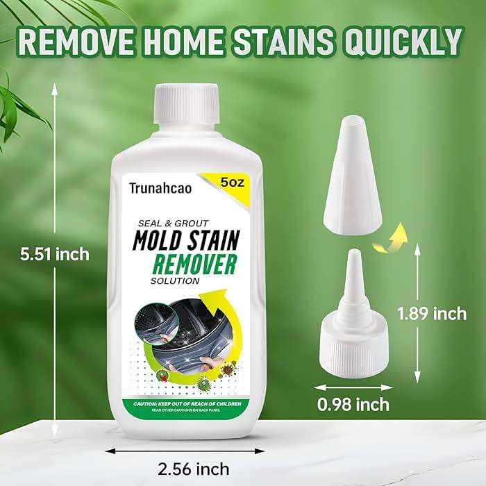 Stain Remover Gel Cleaner, Home Stain Remover Cleaner for Front Loader Washing Machine Black Stain Removal Multi-Surface Stain Cleaning Gel for Bathroom Seals, Grout, Shower & Tile,Caulk,Tub - Image 7