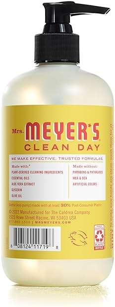 Mrs. MEYER'S CLEAN DAY Hand Soap, Lemonade Scent, 12.5 Fl Oz Bottle - Image 2