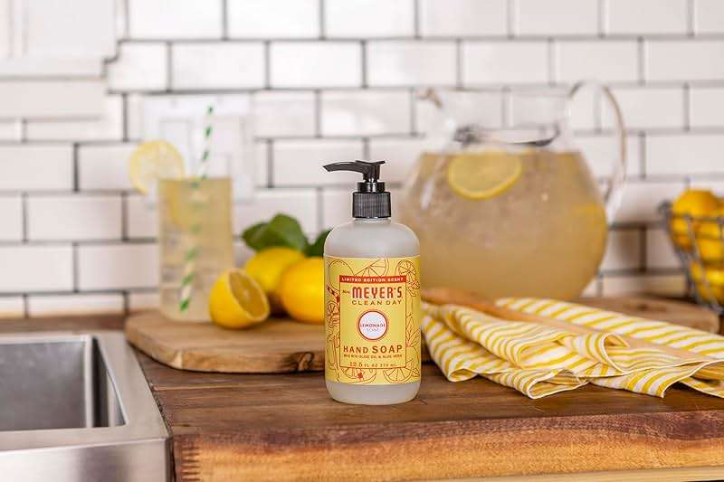 Mrs. MEYER'S CLEAN DAY Hand Soap, Lemonade Scent, 12.5 Fl Oz Bottle - Image 8