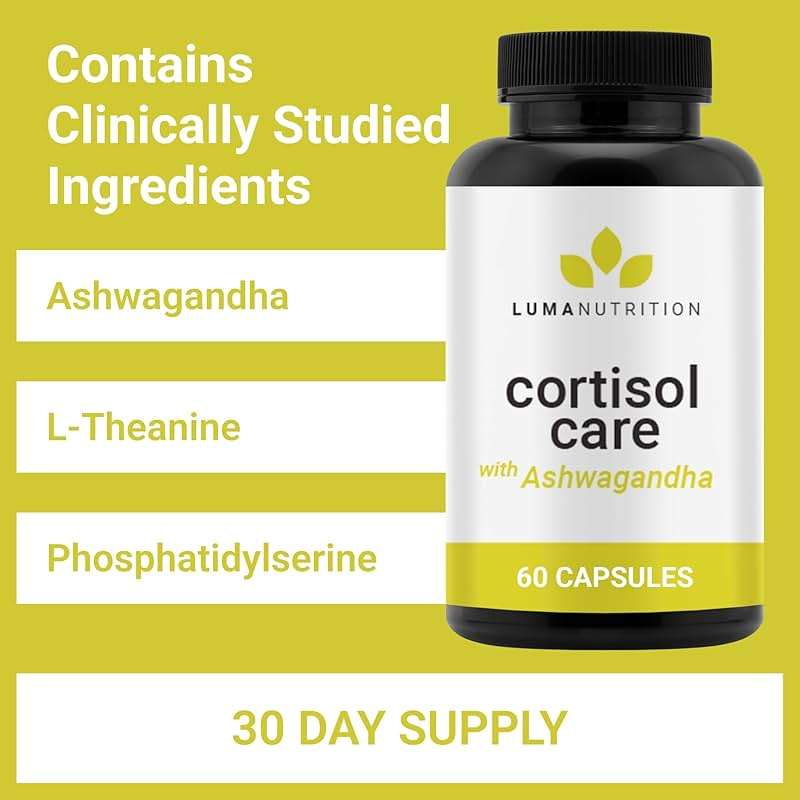 Luma Nutrition Cortisol Reducer and Manager - Ashwagandha + L-Theanine - Cortisol Supplements for Women and Men - Stress Relief, Restful Sleep, Detox, Lower and Control - 60 Capsules - Image 3