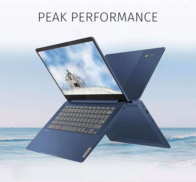 Lenovo Chromebook 14" Touchscreen Slim Laptop Business Student, 8-Core MediaTek Kompanio 520, 4GB RAM, 128GB Storage (64GB eMMC+64GB Card), WiFi 6, Long Battery, Chrome OS+MarxsolAccessory - Image 7